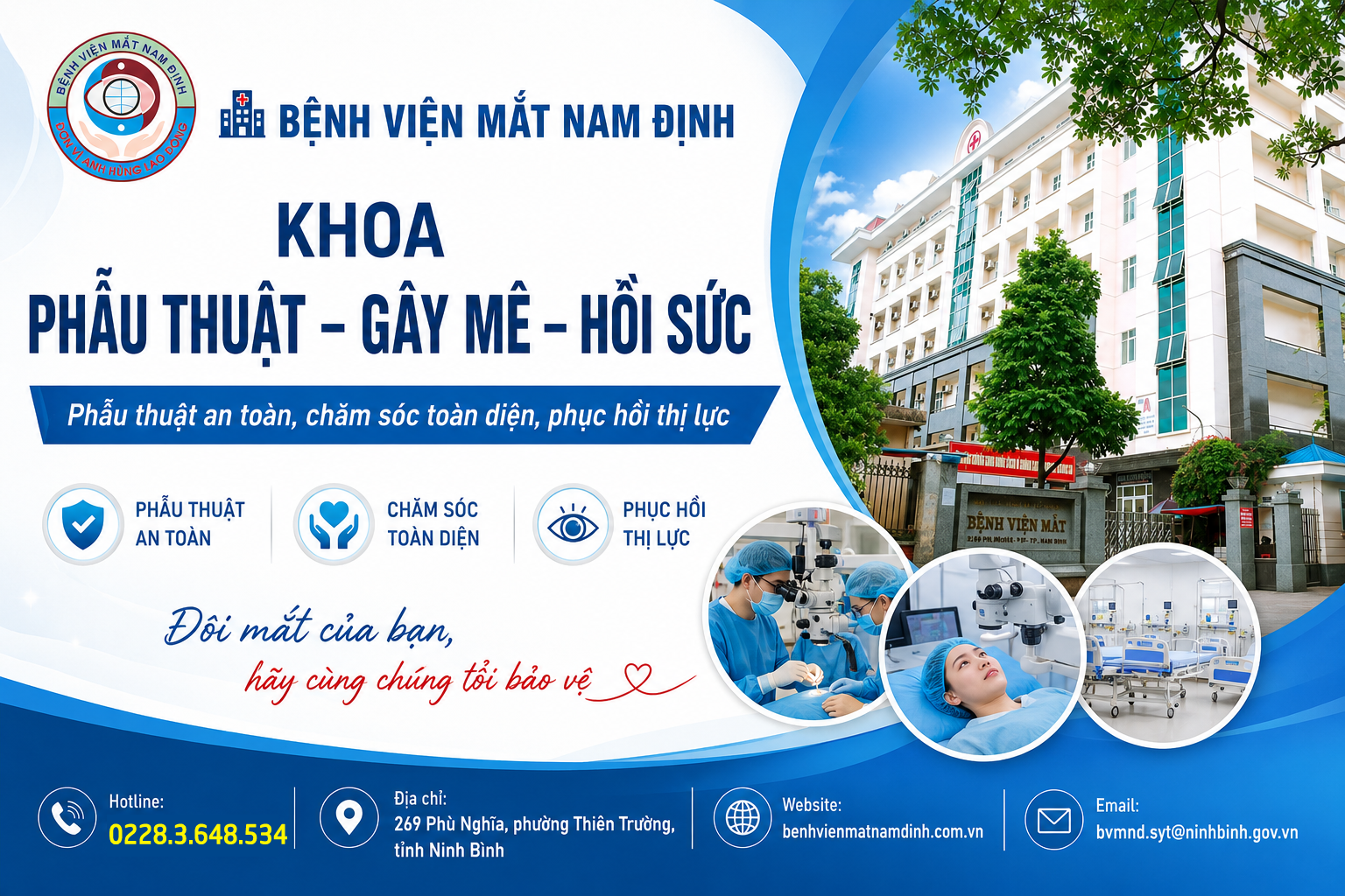 Khoa Phẫu thuật – Gây mê – Hồi sức