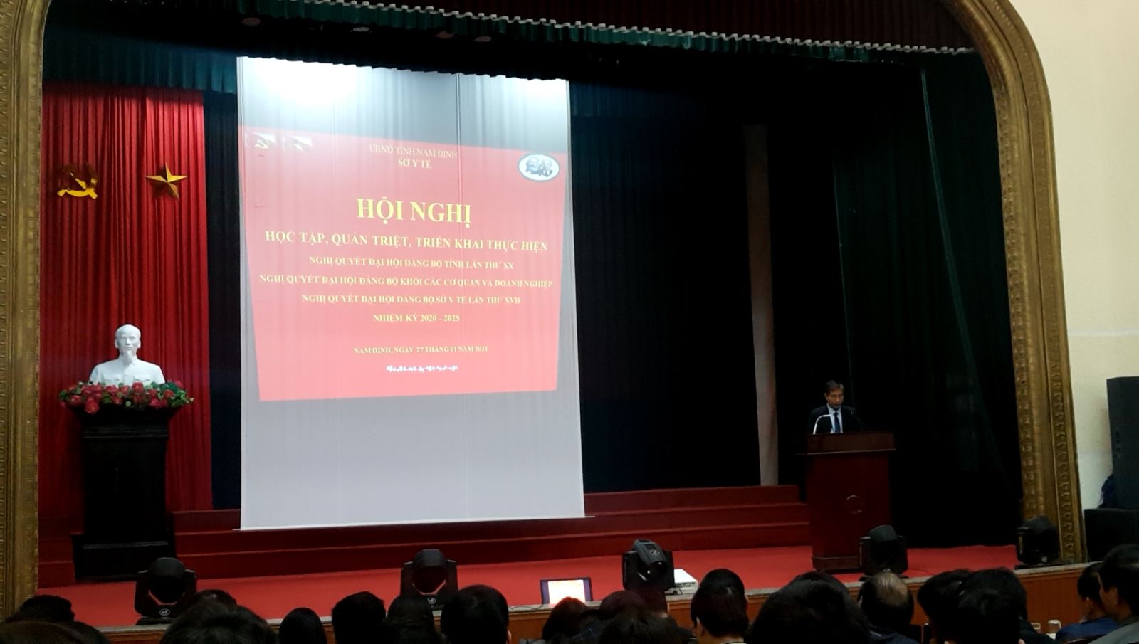 Hội nghị học tập, quán triệt, triển khai thực hiện Nghị quyết Đại hội Đảng bộ tỉnh lần thứ XX – Nghị quyết Đại hội Đảng bộ khối các cơ quan và doanh nghiệp – Nghị quyết Đại hội Đảng bộ Sở Y tế lần thứ XVII Nhiệm kỳ 2020 – 2025