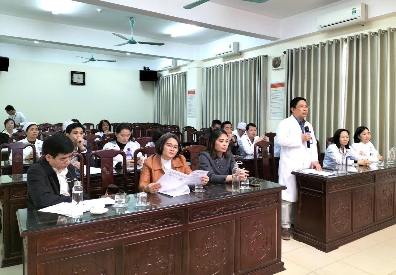 Bệnh viện Mắt Nam Định đón đoàn công tác của Sở Y tế kiểm tra bảo đảm thường trực y tế Tết