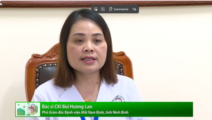 Phóng sự chuyên mục Sức khoẻ và Cuộc sống tại Bệnh viện Mắt Nam Định