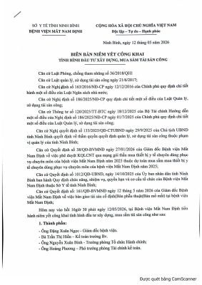 BB niêm yết công khai ngày 12-5-2026