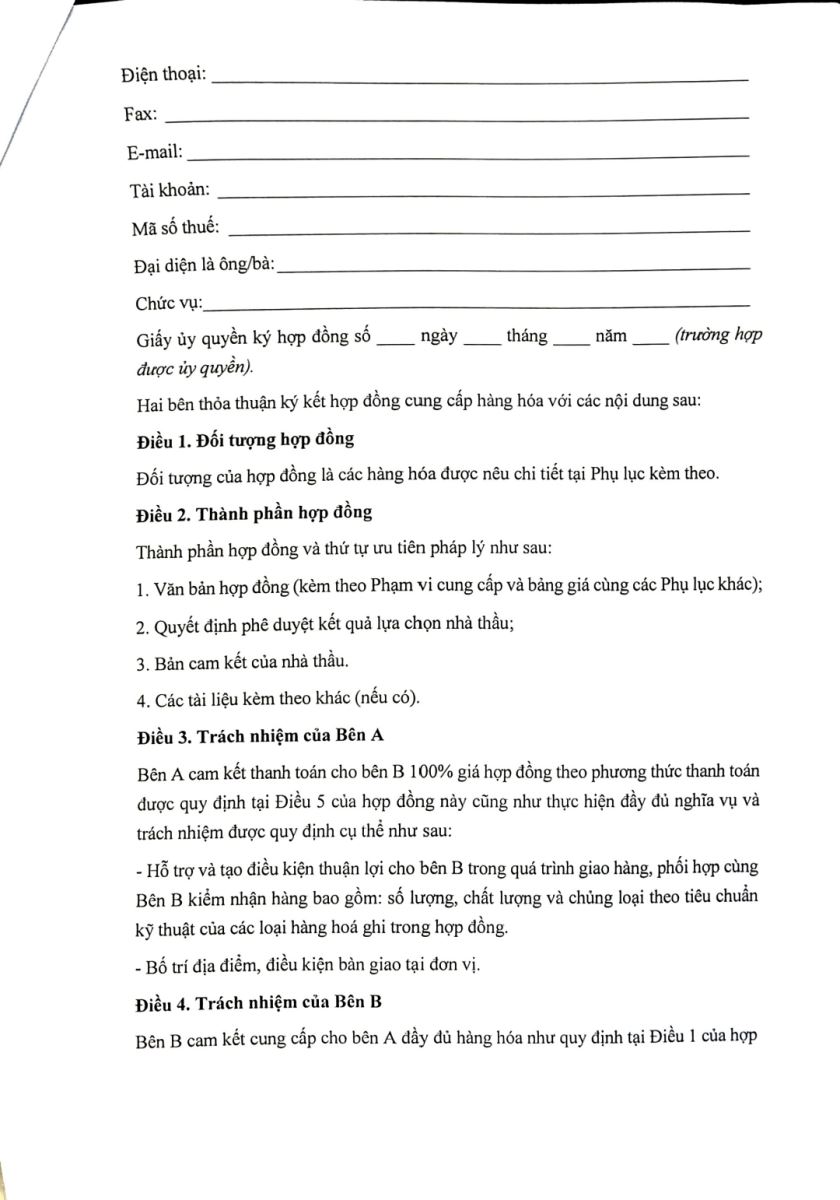 Thông báo Mời tham gia cung ứng và thương thảo hợp đồng gói thầu: Mua thuốc Natamin phục vụ công tác chuyên môn cho Bệnh viện Mắt Nam Định