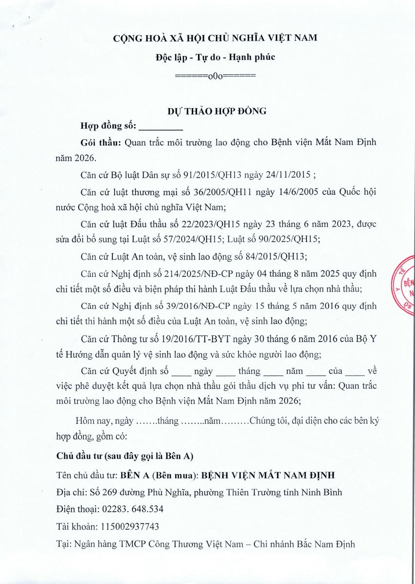 Thông báo mời thương thảo số 43 năm 2026