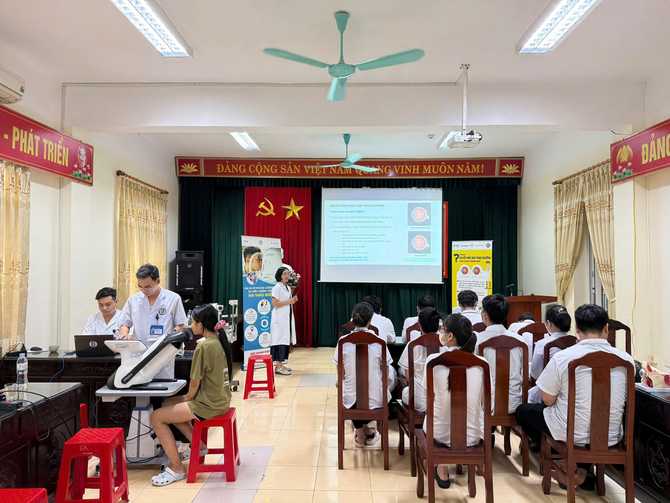 BỆNH VIỆN MẮT NAM ĐỊNH TỔ CHỨC KHÁM SÀNG LỌC BỆNH VÕNG MẠC ĐÁI THÁO ĐƯỜNG VÀ TƯ VẤN SỨC KHỎE MẮT TẠI BỆNH VIỆN ĐA KHOA XUÂN TRƯỜNG