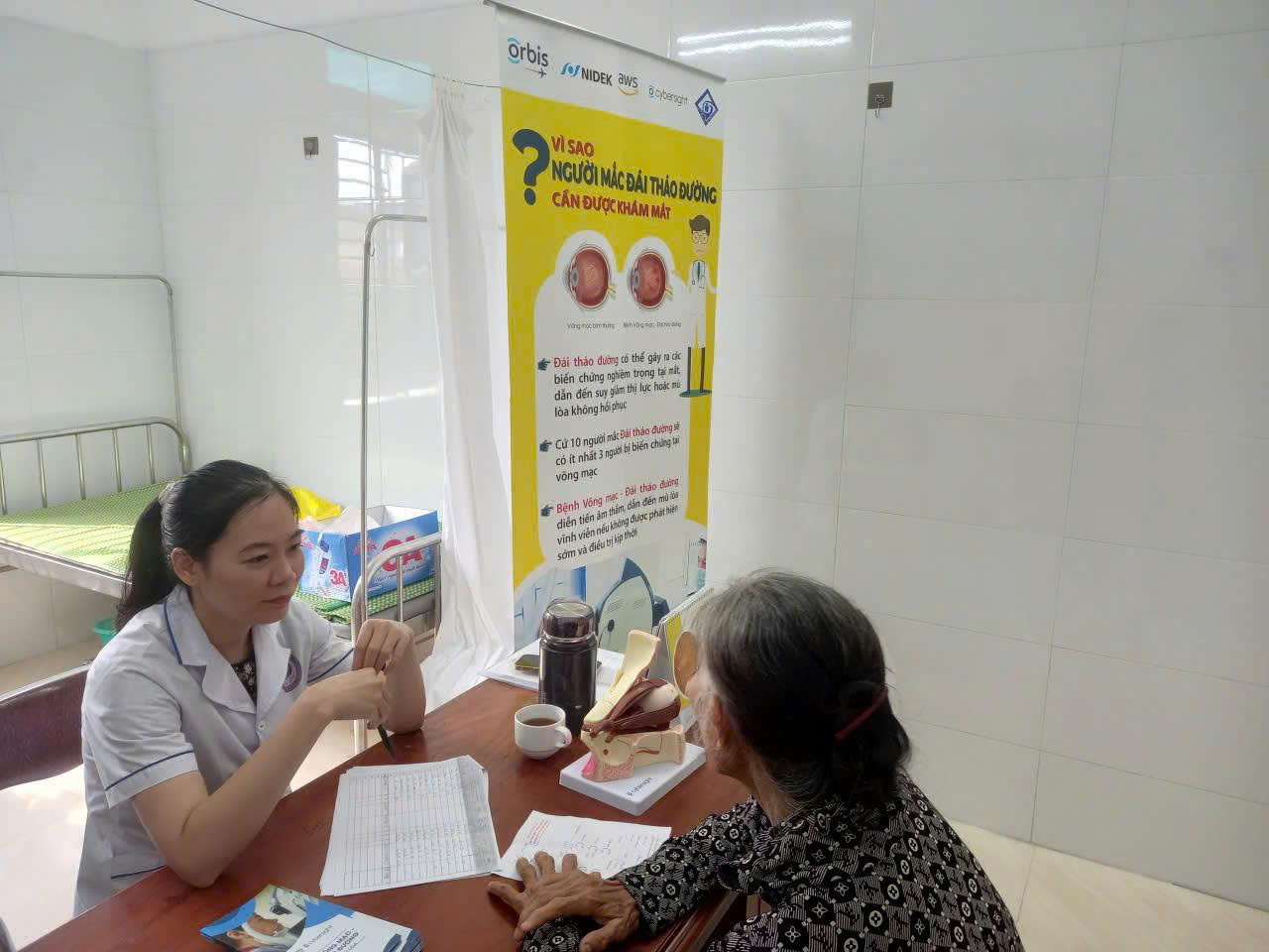 BỆNH VIỆN MẮT NAM ĐỊNH KHÁM SÀNG LỌC VÕNG MẠC ĐÁI THÁO ĐƯỜNG VÀ TƯ VẤN SỨC KHỎE MẮT TẠI BVĐK VỤ BẢN