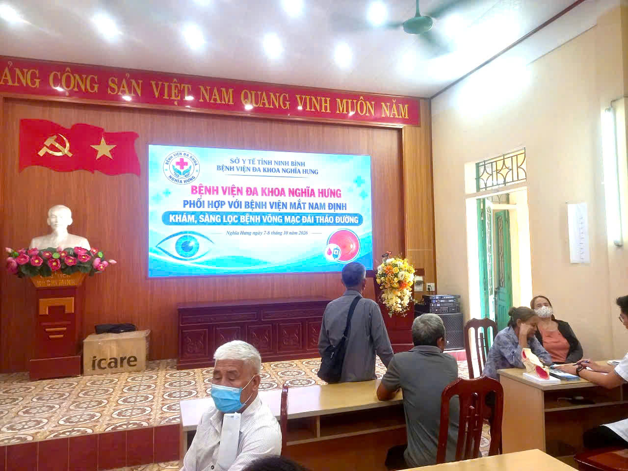 BỆNH VIỆN MẮT NAM ĐỊNH TỔ CHỨC TẦM SOÁT BỆNH VÕNG MẠC ĐÁI THÁO ĐƯỜNG VÀ TƯ VẤN SỨC KHỎE MẮT TẠI BVĐK NGHĨA HƯNG